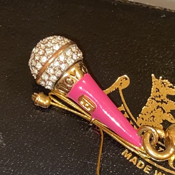 Juicy Couture PAVE Pink Microphone Charm